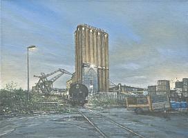 Industriefeld 3, 2010, OIl auf Leinwand, 30 x 40 cm